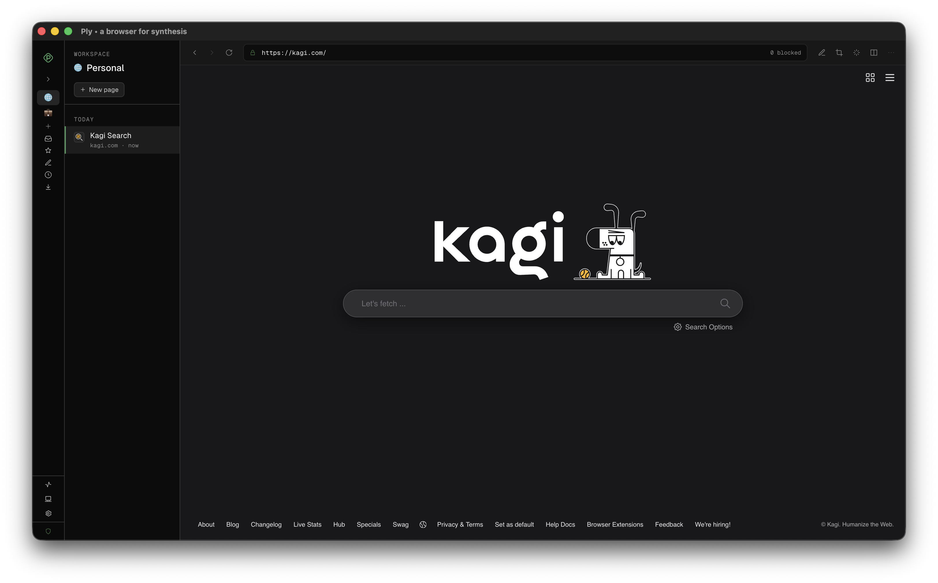 Ply, a browser for synthesis